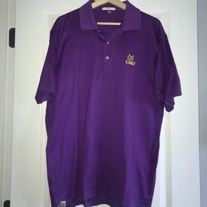 Peter Millar Men Collegiate Polo LSU Tigers Large